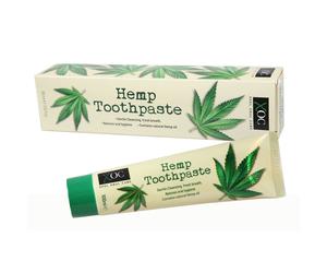 XBC Hemp Toothpaste 2 x 100ml - Fresh Breath, Anti-Bacterial, Tackles Tea/Coffee/Red Wine Stains, Cruelty Free (40768)