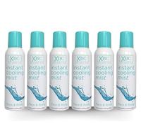 XBC INSTANT Cooling Face and Body Mist 150ml - Refreshing Hydration Spray for Skin - Ideal for All Skin Types - Soothing, Cooling & Moisturizing Mist - Travel Size (6 Pack)