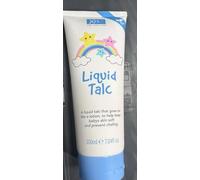 XBC Liquid Talc Baby Lotion for Chafing Prevention, Vegan Formula, White, 200ml, Rainbow Stars Design