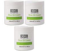 XBC Olive Oil Cream (3 x 500ml) Large Tub Deeply Moisturises and Hydrates
