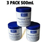 XBC SLS Free Aqueous Body Cream for Dry Skin Relief, Soothes & Softens, 3×500mL