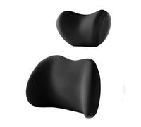 XBDHDBS Car Headrest Lumbar Support Cushion for Nissan LEAF 2019-2023,Comfortable Ergonomic Car Back Support Cushion Neck Support Seat Pillow Auto Interior Accessories,A-Black