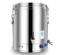 XBDLYQBD Commercial Large Capacity Catering Urn, 30L/40L/50L/60L Hot Water Boiler Dispenser, Stainless Steel, 30-110°C Temperature Control For Cafe, Office, Home