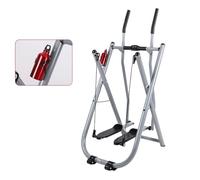 XBDLYQBD Elliptical Cross Trainer Folding Exercise Bike, Silver, 5 Resistance Levels, 264 lbs Max Weight, Home Gym Exercise Machine