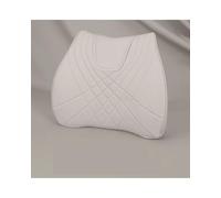 XBDYGS Car Lumbar Cushion 1 PC Car Seat Lumbar Support Cushion Breathable Leather Cushion Universal Seat Headrest Neck Pillow Car Interior Accessories Car Lumbar Support Cushion(Off White-Waist)