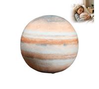 Xbemkste Earth Sun Planet Plush Stuffed Pillow Cute Soft Planet Toys Realistic Moon Mars Space Star Plush Toy Bedside Sofa Pillows for Learning Science Astronomy Space (Jupiter)