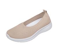 Xbemkste Summer Shoes Women's Walking Shoes Lightweight Wide Mesh Breathable Leisure Running Shoes Comfortable Outdoor Summer Shoes Trainers Women's Shoes for Wide Feet, pink, 5 UK