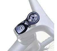 XBERSTAR Bike Computer Stem Top Cap Mount Holder Bike Headset Top Cap Stem Headset Cap Cover Computer Mount for Garmin Wahoo GPS (Black)