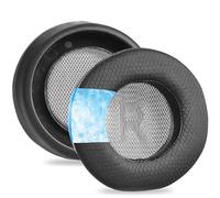 XBERSTAR Cooling Gel Earpads for Corsair Virtuoso MAX/PRO Gaming Headset Football Net Cushions Black