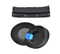 XBERSTAR Cooling Gel Earpads Headband Cushion for Beyerdynamic DT990 / DT880 / DT770 Pro Headphones Replacement Earpads Headband Pad Protein Leather Memory Foam (Earpads+Headband Cushion)