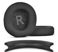 XBERSTAR Ear Pads Cushion Compatible with Microsoft Xbox Wireless Earpads, Xbox Stereo Headset (Mesh Cover earpads&Leather Headband)