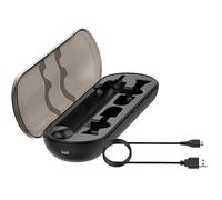 XBERSTAR Economical HX9210 HX9200 Travel Charger Case w/AC Charer+US Cable for DiamondClean HX9340 HX9350 HX9382/HX9342/HX939L Toothbrushes (Black)