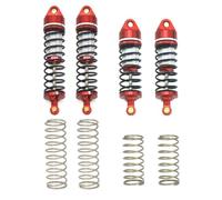XBERSTAR Front Rear RC Shock Absorber for ARRMA 1/16 Mini Kraton 3S，Red