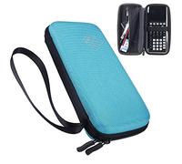 XBERSTAR Hard EVA Shockproof Carry Case Bag Pouch for Texas Instruments TI-84 Plus CE/Color TI-83 Plus,TI-89 Titanium, HP 50G Graphing, Scientific Financial Calculators (Blue)