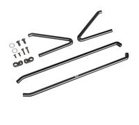 XBERSTAR Hornet EVO Aluminum Chassis Frame for Tamiya 1/10 Hornet EVO RC Car Chassis Side Frame Accessories (Black)