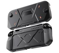 XBERSTAR Protective Case for Switch 2,PC Front Cover + Soft Back Shell Dockable Case TPU Cover Split Design (Black)