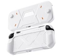 XBERSTAR Protective Case for Switch 2,PC Front Cover + Soft Back Shell Dockable Case TPU Cover Split Design (White)