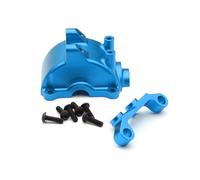 XBERSTAR RC Differential Cover for Tamiya TT02 TT-02 1/10 RC Front Rear Differential Cover Aluminum Gearbox Cover Arm Code Holder Upgrade Parts (Blue)