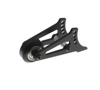XBERSTAR RC Head Up Wheel for Tamiya CW-01 Lunch Box RC Aluminum Single Double Head Up Wheel Wheelie Bar Assembly (Black Single Wheel)