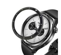 XBERSTAR Stainless Steel Bezel Ring for Xiaomi Watch S4/S3 - Black Scale Design