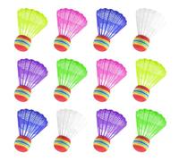 Xbessc 18 Pieces Badminton Balls 6 Colours Nylon Badminton Shuttlecocks | Stability and duration High visibility for indoor and outdoor sports training, recreation and exercise