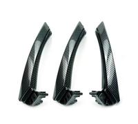 XBFHTUYJF Chrome-Plated 6PCS Full Set LHD RHD Passenger Interior Door Pull Handle Cover Trim for 3 Series E90 E91 E92 316 318 320 325 328i 2005-2012(RHD Set Carbon Fiber)