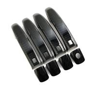 XBFHTUYJF for Audi Q3 Q5 A4 B8 2009-2015 Carbon Fiber Color Modify Refit for Chrome Door Handle Cover Decoration Trim Protection Door Handle(Carbon Fiber Color)