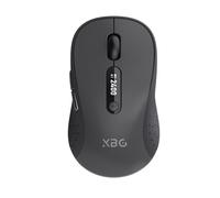 XBG B15pro Wireless Bluetooth Mouse, Bluetooth 5.0/4.0 & 2.4G Tri-Mode, Type-C Rechargeable with LED Screen Display, Ergonomic Silent Click for Laptop/PC/Tablet, Multi-Device & Office Use