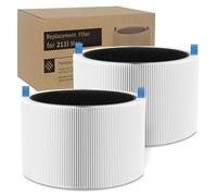 XBGG 211i Max Replacement Filter Compatible with Blueair Blue Pure 211i Max Air Purifier, Foldable Particle 211i Filter with Activated Carbon Filter, 2 Pack