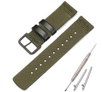 XBHSW 24mm Nylon Watch Band Compatible with PRO TREK PRG-600YB Men's Strap PRG-650 PRW-6600 GA2000 Waterproof Replacement Bracelet (ArmyGreen Blackbuckle)