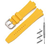XBHSW 26mm Quick Release Silicone Watch Strap for Citizen Tsuyosa Ref NJ0150 NJ0151 NJ0152 NJ0151-53M NJ0150-56L NJ0151-53X Band, Yellow, One Size