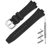 XBHSW 26mm Quick Release Silicone Watch Strap for Citizen Tsuyosa Ref NJ0150 NJ0151 NJ0152 NJ0151-53M NJ0150-56L NJ0151-53X Band，Black