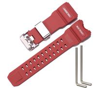 XBHSW Resin Strap Compatible with Casio GWG-1000 mudmaster Men's Watch Replacement Band Waterproof Rubber Bracelet -Red