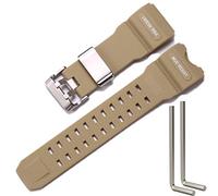 XBHSW Resin Strap Compatible with Casio GWG-1000 mudmaster Men's Watch Replacement Band Waterproof Rubber Bracelet -Khaki