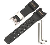 XBHSW Resin Strap Compatible with Casio GWG-1000 mudmaster Men's Watch Replacement Band Waterproof Rubber Bracelet -Black