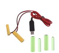xbiez 1 in 2 USB Power Converter AAA+AA Battery Eliminators Replace 3Pcs 1.5V AAA+AA Batteries for Remote Control LED Light