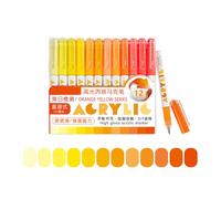xbiez 12Pack Glowing In Dark Acrylic Paint Markers Pen NonSkip Inks Flowing For And Decorations Non Stop Paint Markers