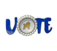 xbiez 1920s Sorority Ladies' Brooch Social Event Pin Badges Gifts Charity Public Women's Brooch Pin Pearls Studded