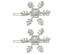 xbiez 1pair Fashionable Alloys Snowflake Hair Pin Stage Performances Hairclip for Romantics Occasion