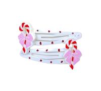 xbiez 1Pair Lovely Christmas Hair Clip For Women And Girls Nonslip Designs Hair Barrettes For Christmas Festival Celebrations
