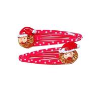 xbiez 1Pair Lovely Christmas Hair Clip For Women And Girls Nonslip Designs Hair Barrettes For Christmas Festival Celebrations