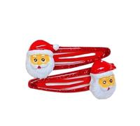 xbiez 1Pair Lovely Christmas Hair Clip For Women And Girls Nonslip Designs Hair Barrettes For Christmas Festival Celebrations