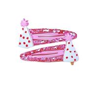 xbiez 1Pair Lovely Christmas Hair Clip For Women And Girls Nonslip Designs Hair Barrettes For Christmas Festival Celebrations