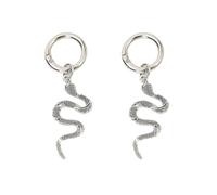xbiez 1Pair Silver Alloy Snake Shoes Charm Fashionable Shoe Clip Accessory With Snake Moifs For Adding Charm To Any Outfit Festival Shoe Accessories