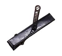 xbiez 1Pc/10Pcs Plain Hair Clip Bride Blanks Headpieces with Spring Photo Props Black Plain Hair Clip Blanks Grip