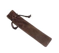 xbiez 1Piece Drawstring Pen Pouches Velvets Solid Color Single Ballpoint Pen Bag Case Sleeve Holders Student Gifts Pencil Bags Stationery Organizer