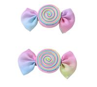 xbiez 2pcs Colorful Hair Clip for Girls Stylish Hair Accesories Hairpin Hairpieces with Candy Dessert and Animal Patterns