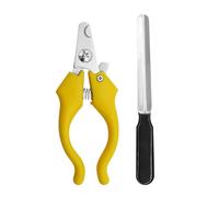 xbiez 2pcs Pet Nail Cutter with Nail File Dogs Claws Grooming Tool with Anti Slip Handle Nail Trimmer Animal Pet Supplies