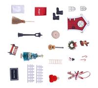 xbiez 3. Safe Glow-in-the-Door Christmas Village Ornament Set With Customizable Landscape & Figures Door Christmas Decoration Set