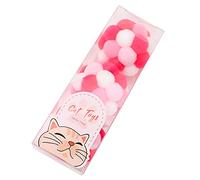 xbiez 3Pcs Interactive For Toy 1.6in Plush Soft Balls For Toy With Bells Inside For Kitten Puppy Indoor Outdoor Playin